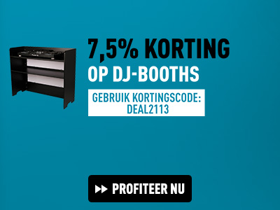 7,5% korting op DJ-Booths