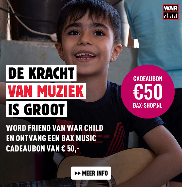 Bax Music helpt War Child