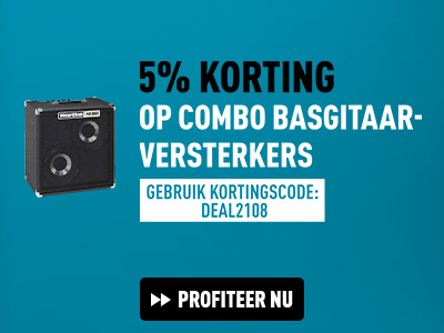 5% korting op combo basgitaar versterkers