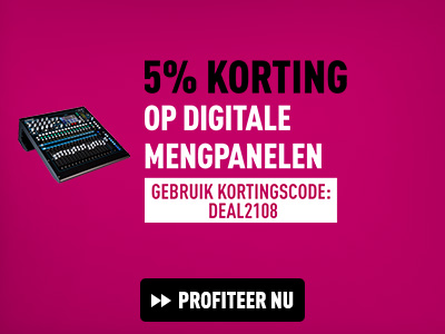 5% korting op digitale mengpanelen