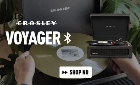 Crosley Voyager Black platenspeler met Bluetooth