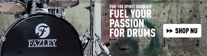 Fazley introduceert FDK-100 Spirit serie beginnersdrumstellen