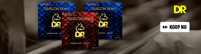 DR Strings Dragon Skin+ Coated Quantum Nickel Electric Guitar Strings Medium 10-46 snarenset