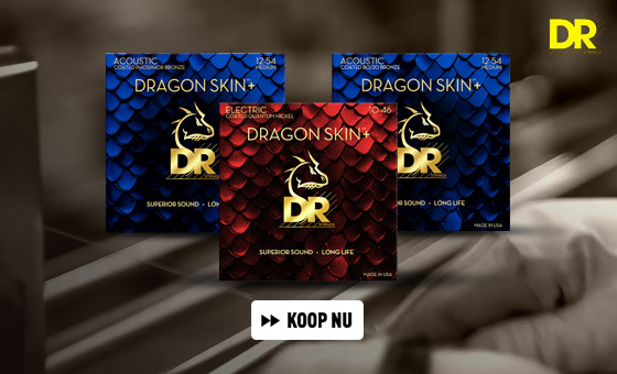 DR Strings Dragon Skin+ Coated Quantum Nickel Electric Guitar Strings Medium 10-46 snarenset