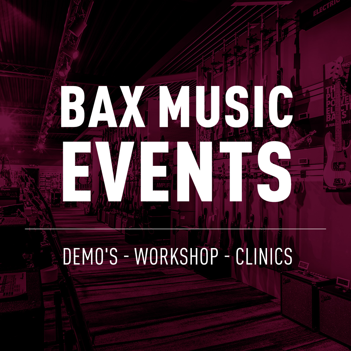 Demo's - Workshops - Clinics