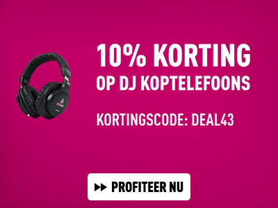 10% korting op DJ Koptelefoons