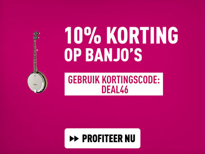 10% korting op banjo's