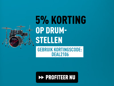 5% korting op drumstellen