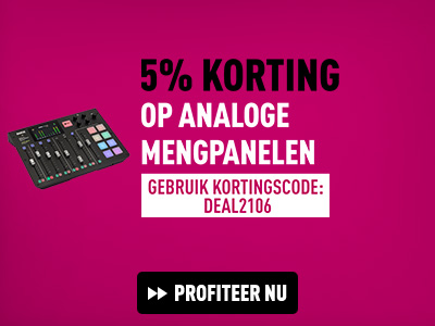 5% korting op analoge mengpanelen