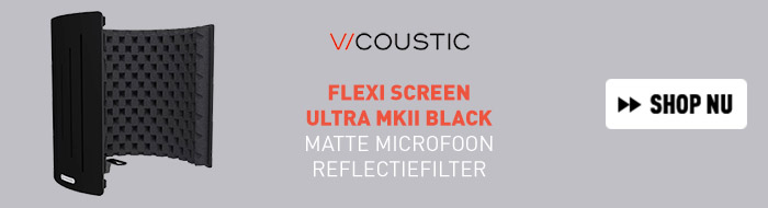  Vicoustic Flexi Screen Ultra MKII Black Matte microfoon reflectiefilter 