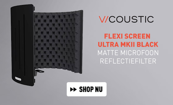  Vicoustic Flexi Screen Ultra MKII Black Matte microfoon reflectiefilter 