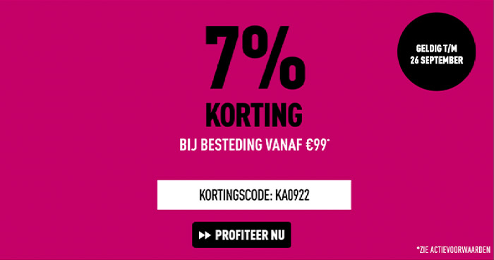 7% korting