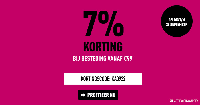 7% korting