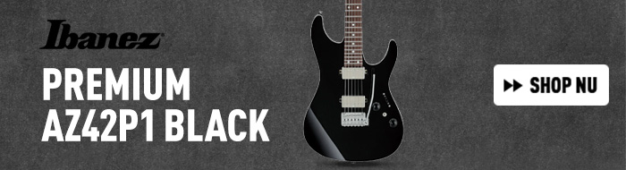 Ibanez Premium AZ42P1 Black elektrische gitaar met gigbag