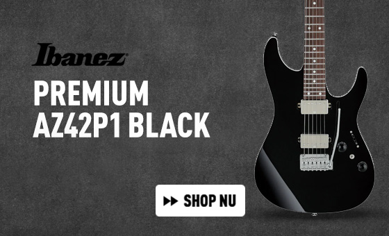 Ibanez Premium AZ42P1 Black elektrische gitaar met gigbag