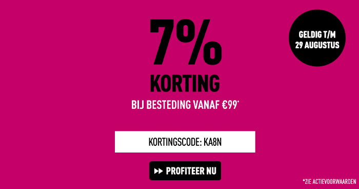 7% korting