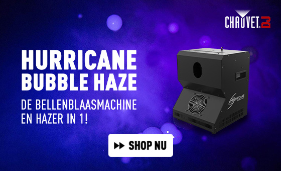  Chauvet DJ Hurricane Bubble Haze bellenblaasmachine en hazer 