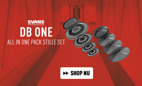 Evans dB One All In One Pack stille set met rock pack, cymbal pack, 14