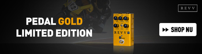  Revv G2 Pedal Gold Limited Edition overdrive effectpedaal 