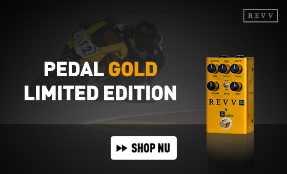  Revv G2 Pedal Gold Limited Edition overdrive effectpedaal 