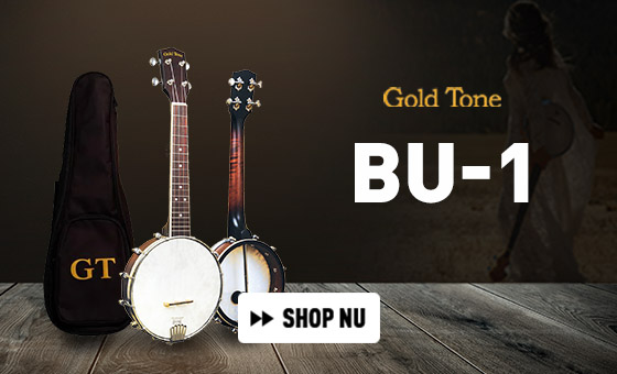 Gold Tone BU-1 Banjolele met element, inclusief draagtas