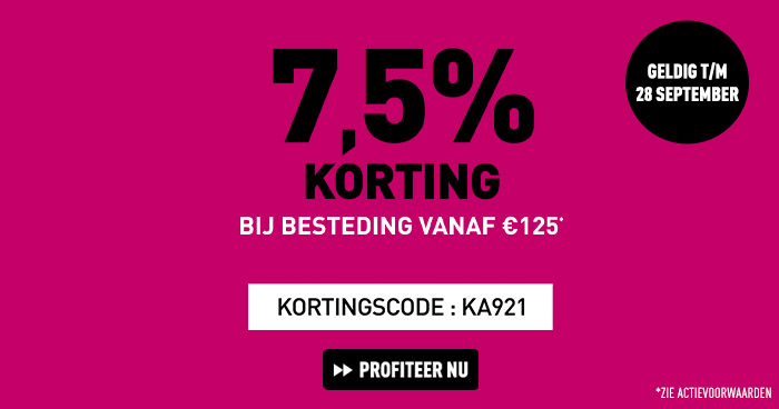 7,5% korting