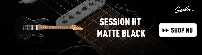 Godin Session HT Matte Black elektrische gitaar