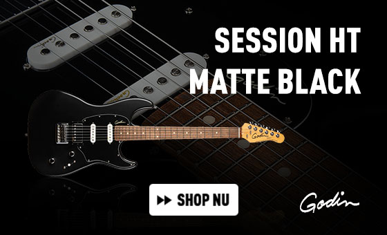 Godin Session HT Matte Black elektrische gitaar