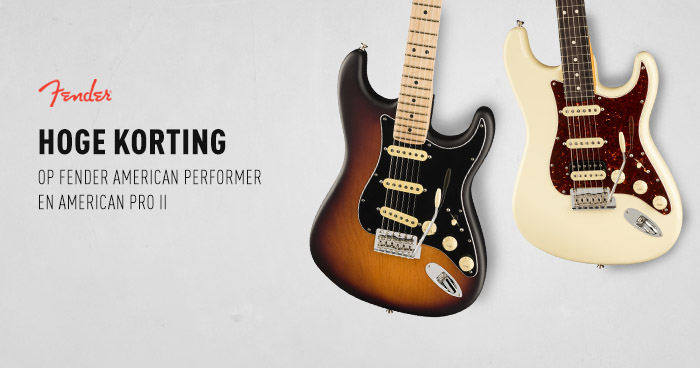 Dikke korting op Fender American Performer en American Pro II!