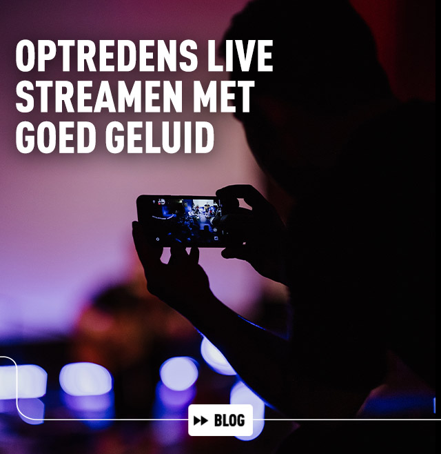 Optredens live streamen met goed geluid