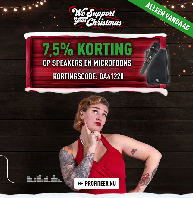 Speakers en microfoons vandaag in de aanbieding