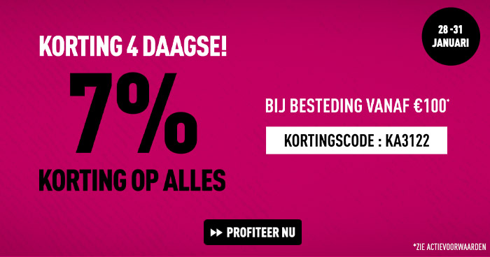 7% korting