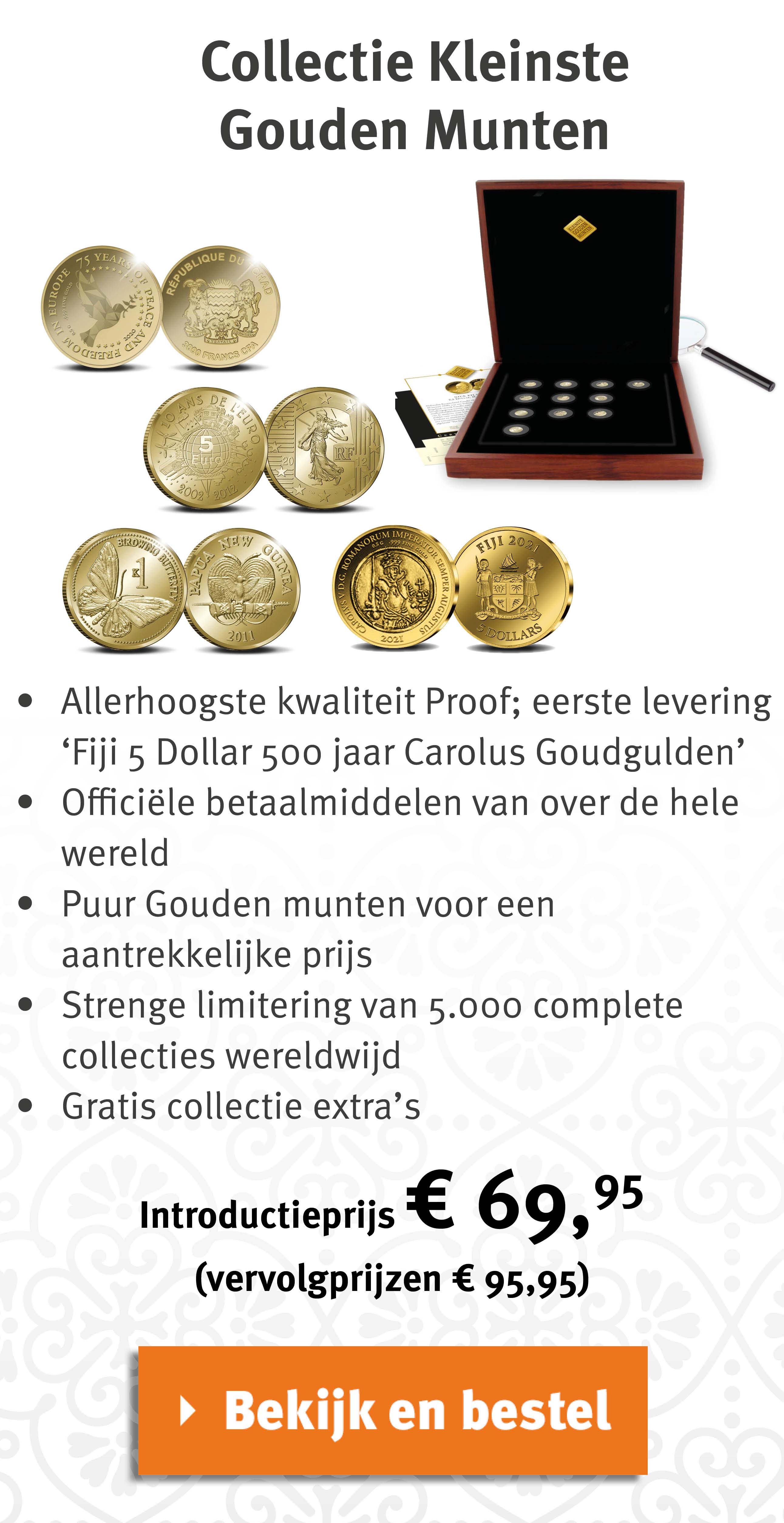 Bekijk en bestel: Collectie Kleinste Gouden Munten
