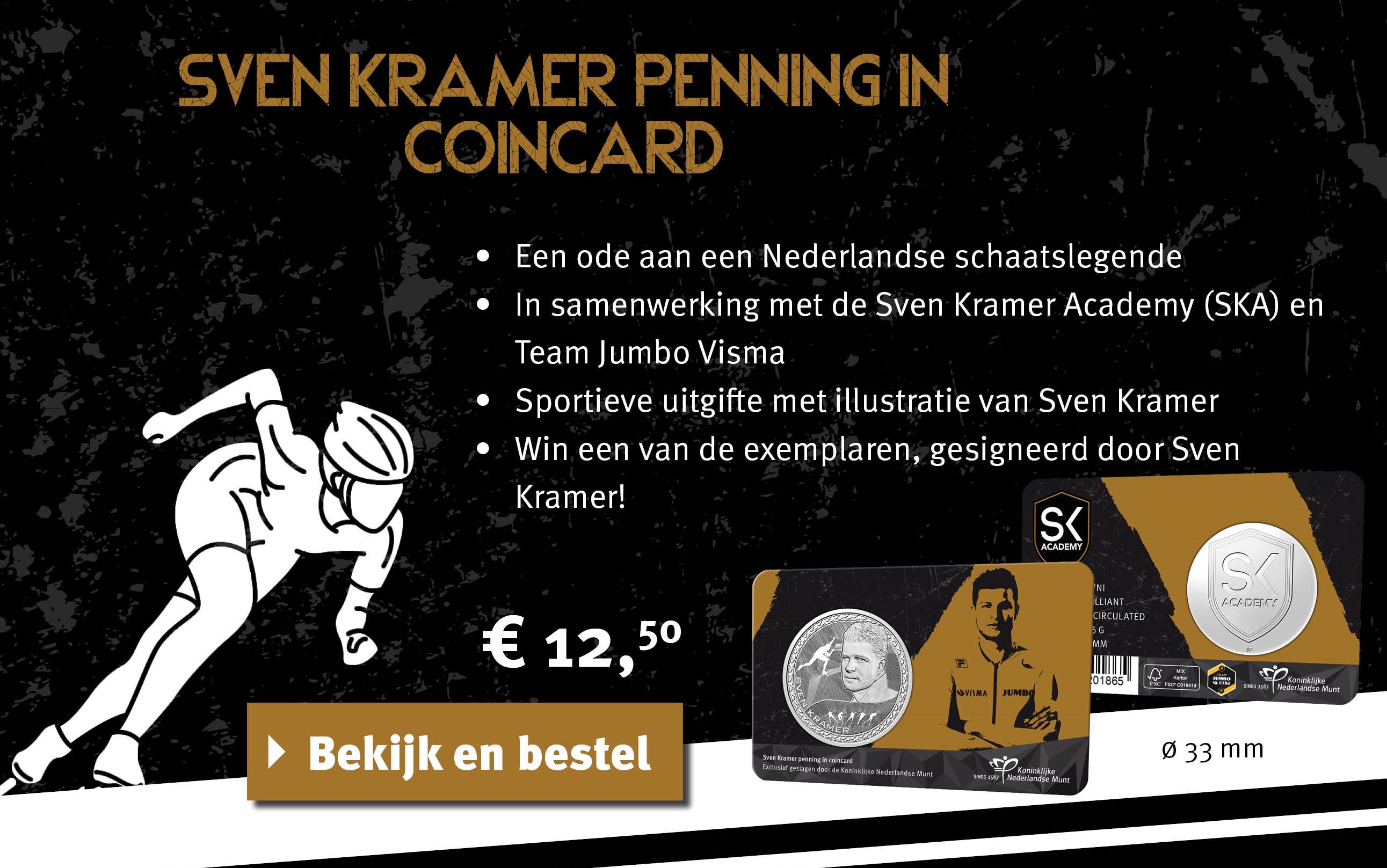 Bekijk en bestel: Sven Kramer penning in coincard