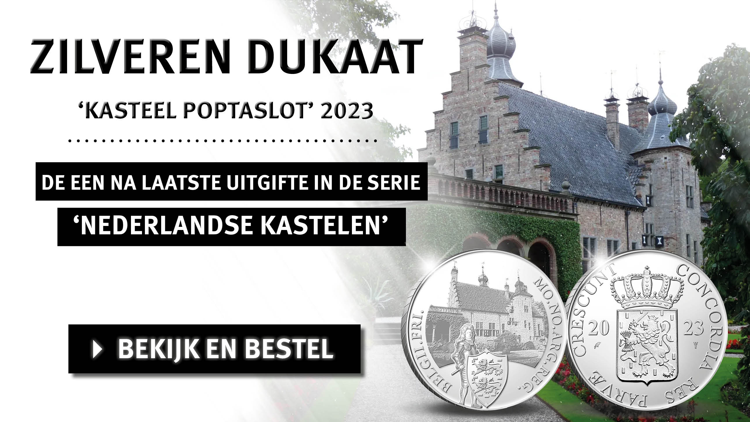 Bekijk en bestel: Zilver Dukaat Kasteel Poptaslot 2023