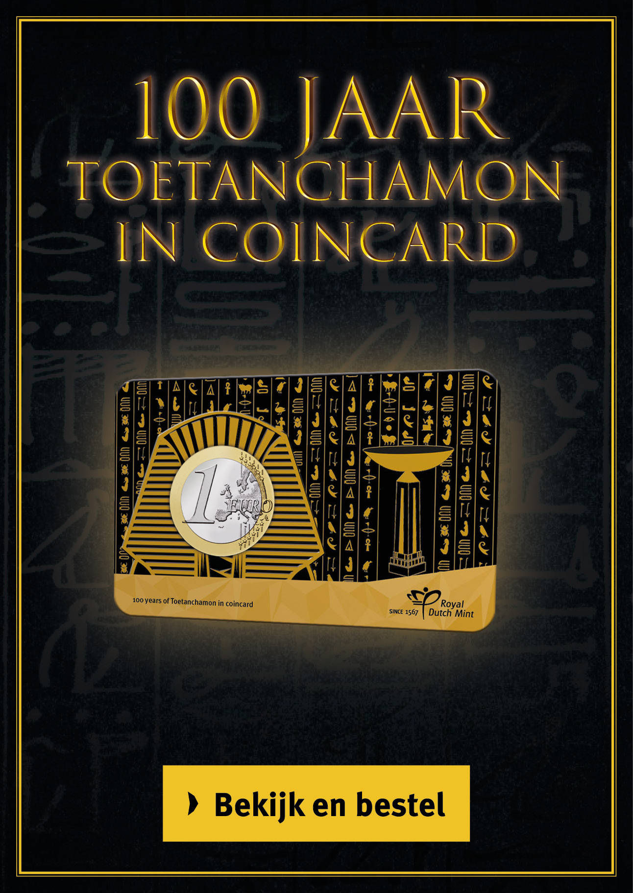 Bekijk en bestel: 100 jaar Toetankhamon in coincard