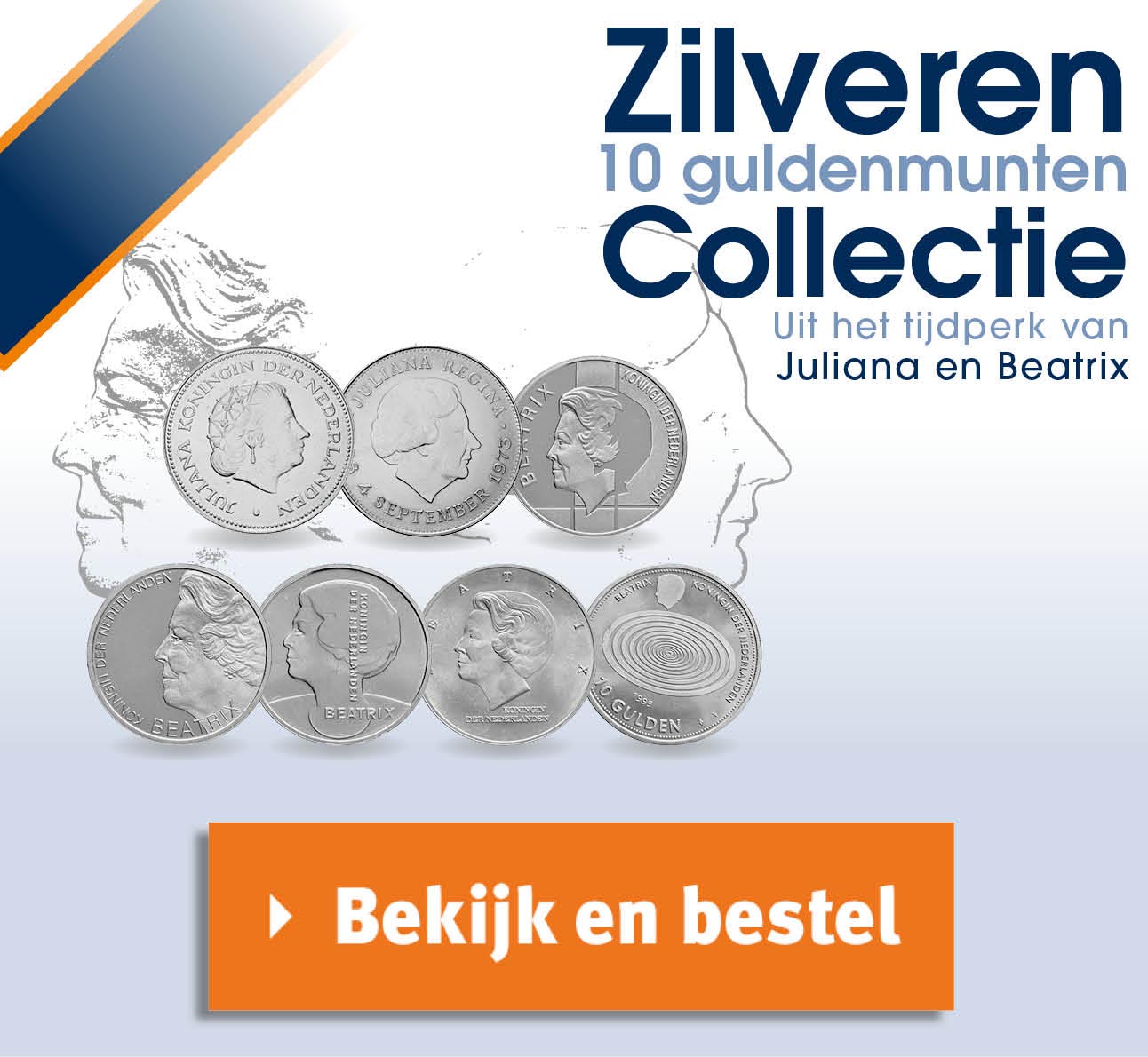 Bekijk en bestel: Zilveren 10 guldenmunten Collectie