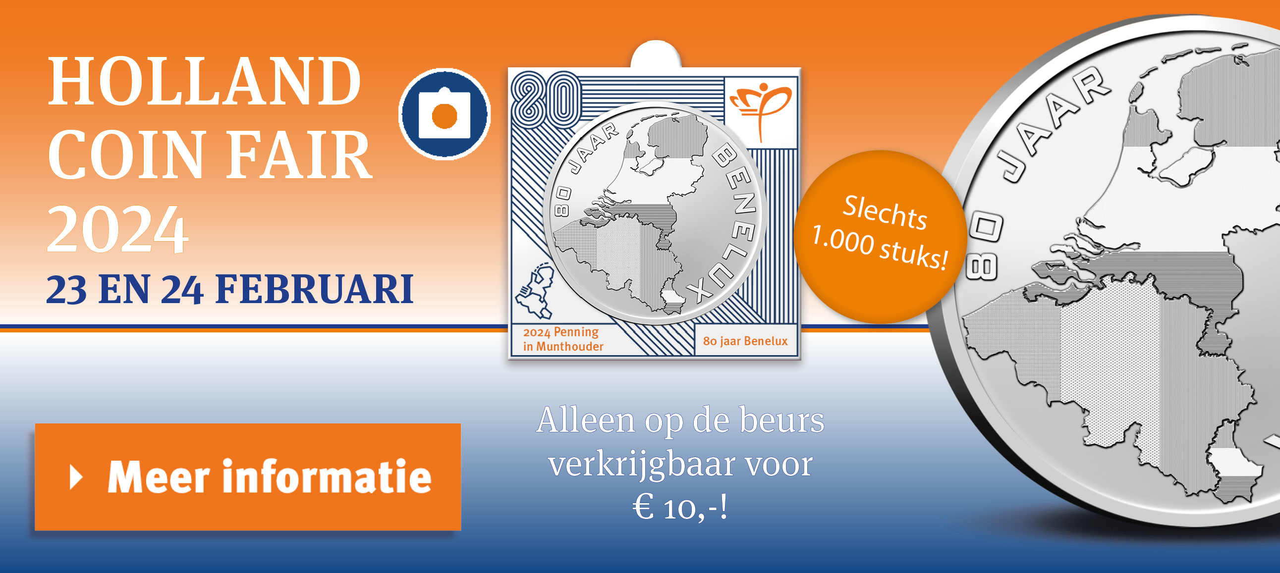 Noteer in uw agenda : Holland Coin Fair 2024