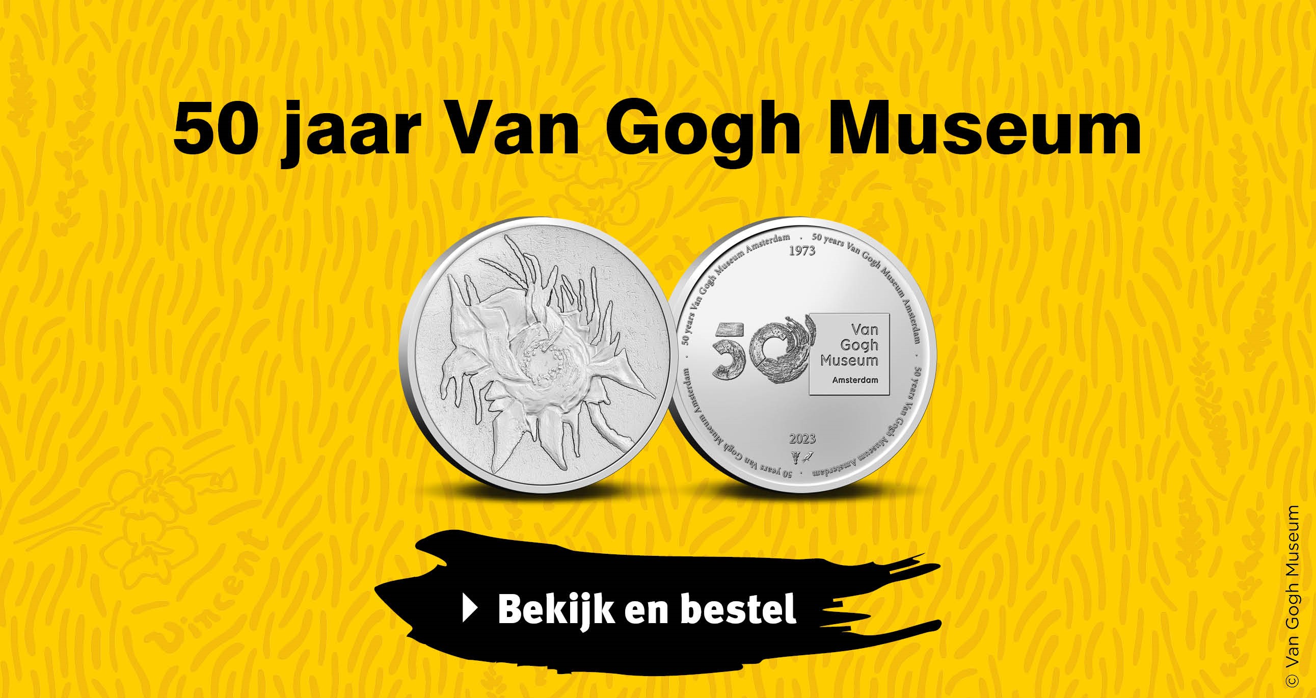 Bekijk en bestel: 50 jaar Van Gogh Museum in coincard