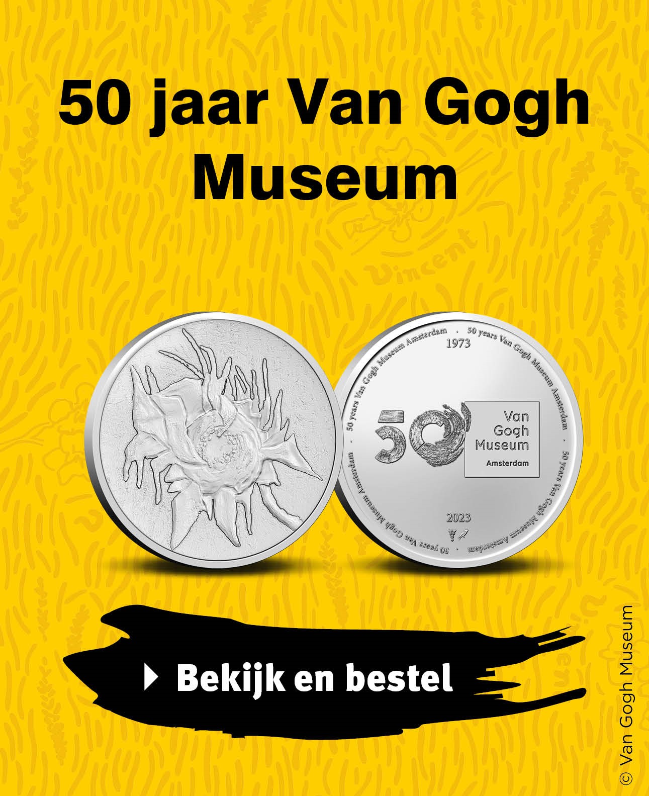 Bekijk en bestel: 50 jaar Van Gogh Museum in coincard