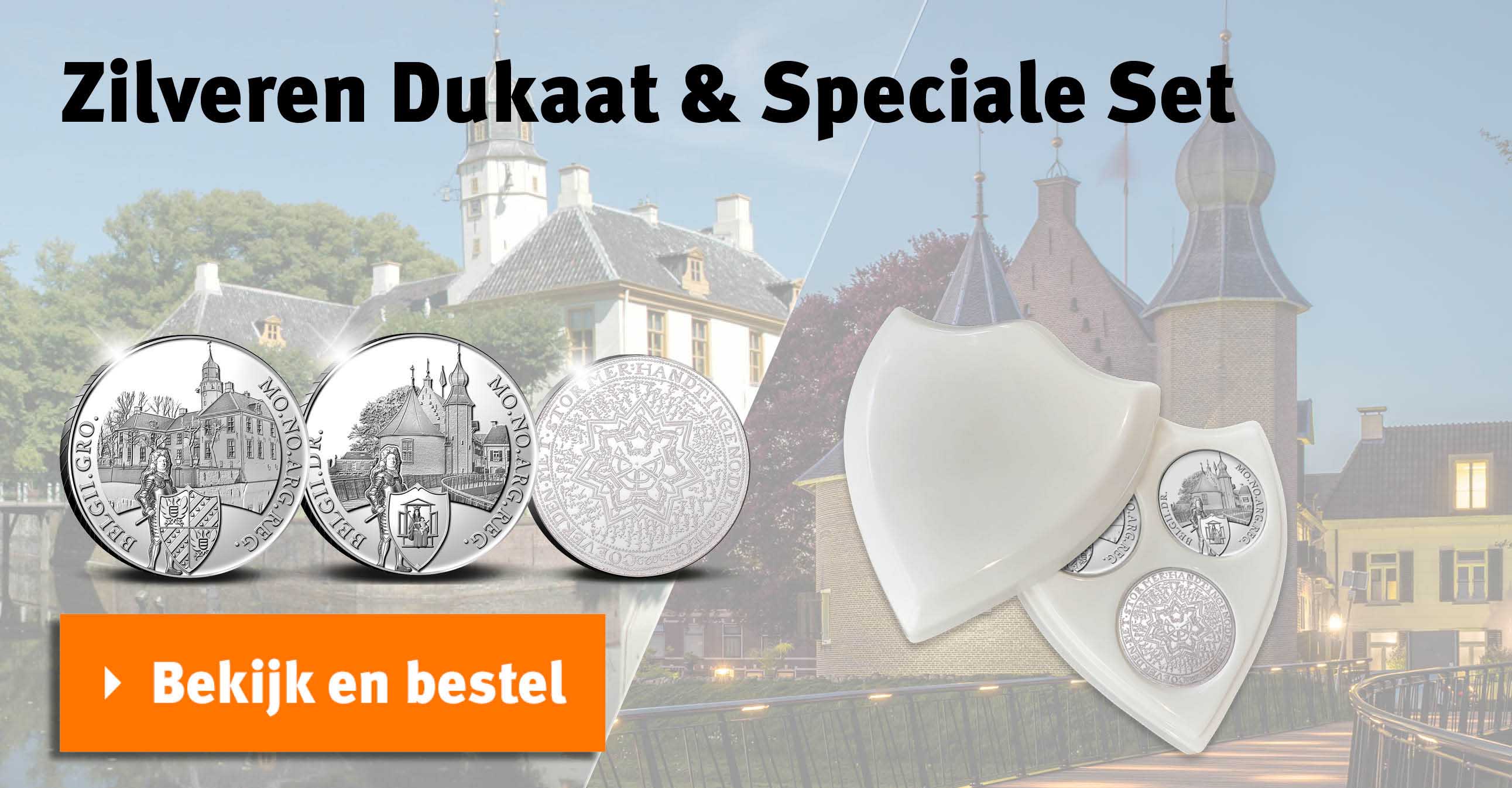 Bekijk en bestel: Zilveren Dukaat & Speciale Set