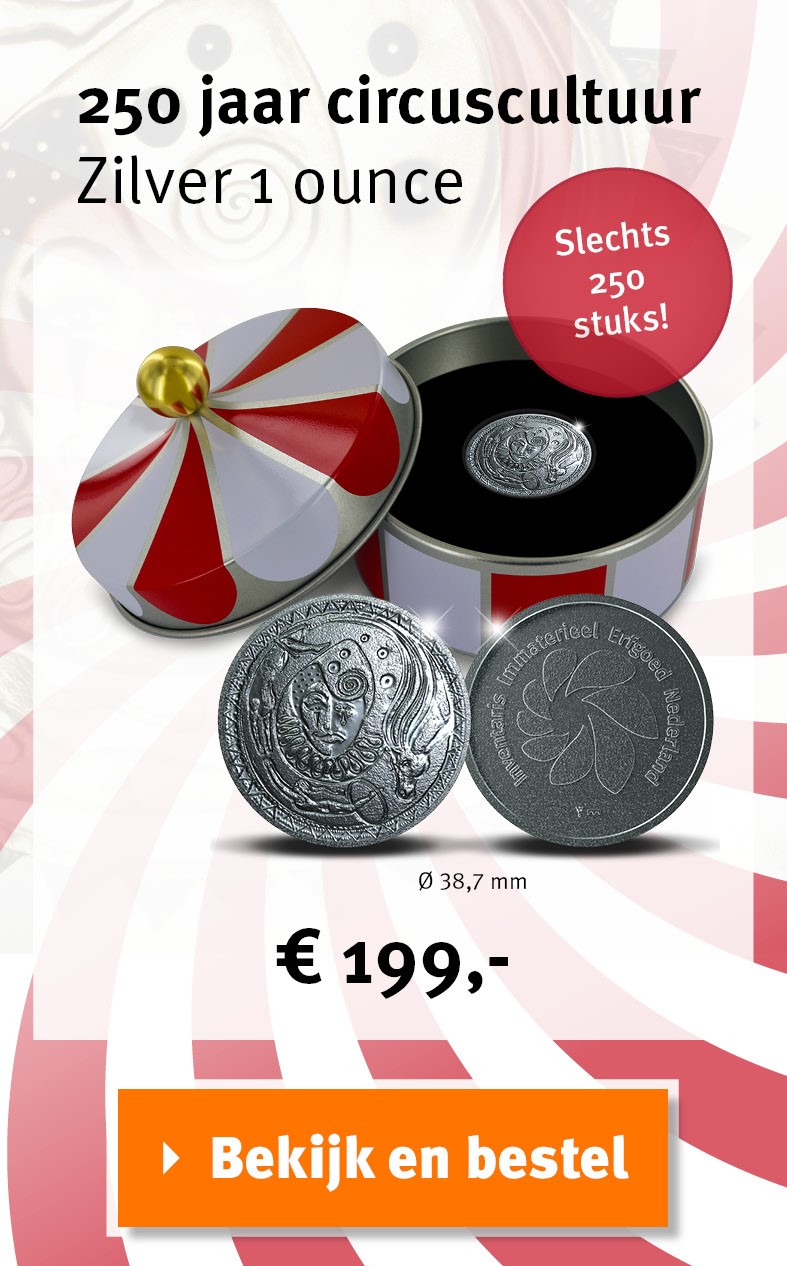 Bekijk en bestel: 250 jaar circuscultuur penning Zilver 1 ounce