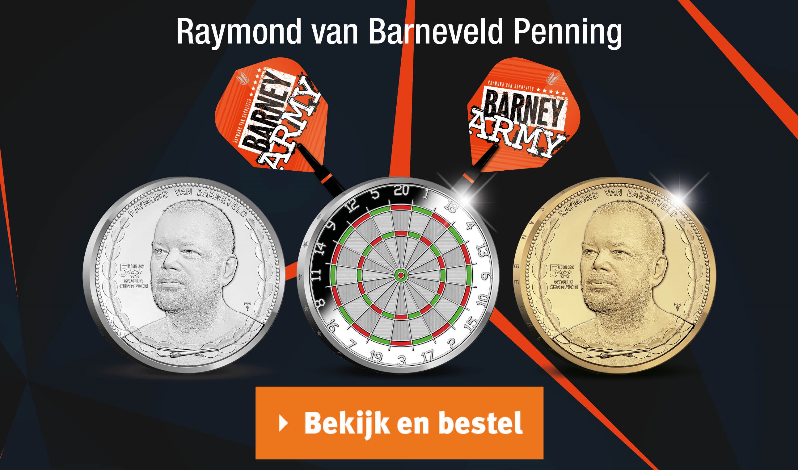 Bekijk en bestel: Raymond van Barneveld Penning