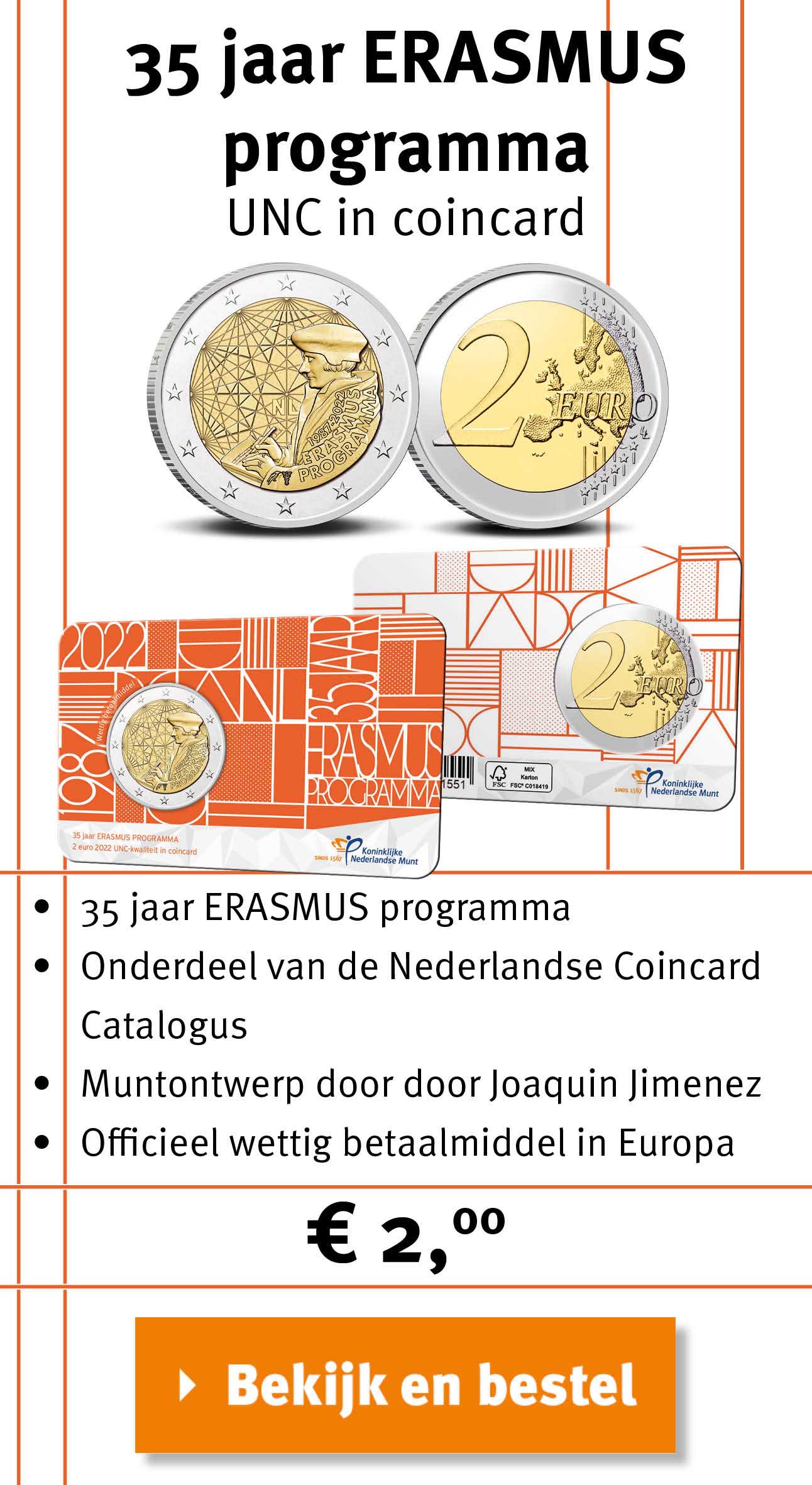 Bekijk en bestel: 35 jaar Erasmus coincard