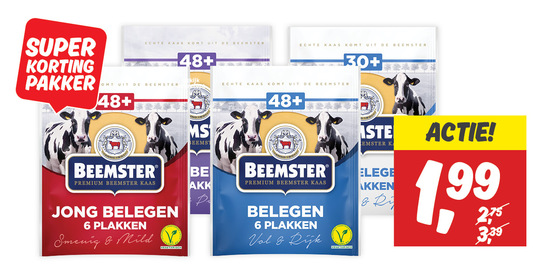 Beemster gesneden 30+ of 48+ kaas