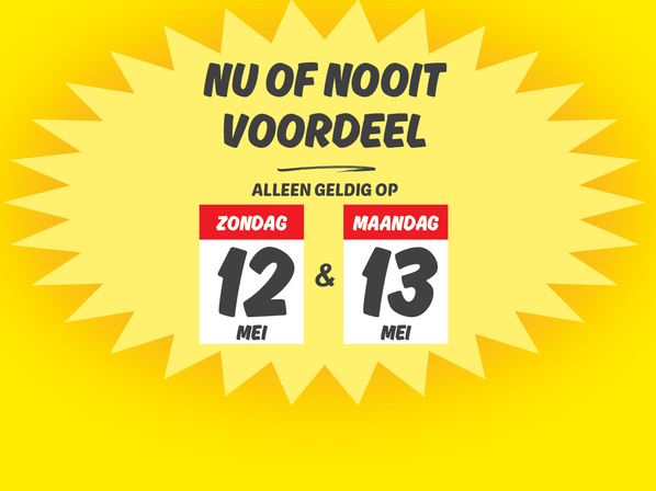 Nu of Nooit voordeel