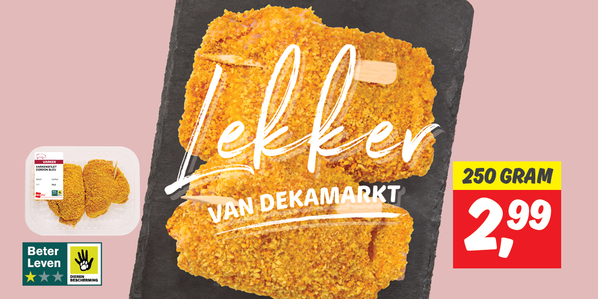 DekaVers varkensfilet cordon bleu's