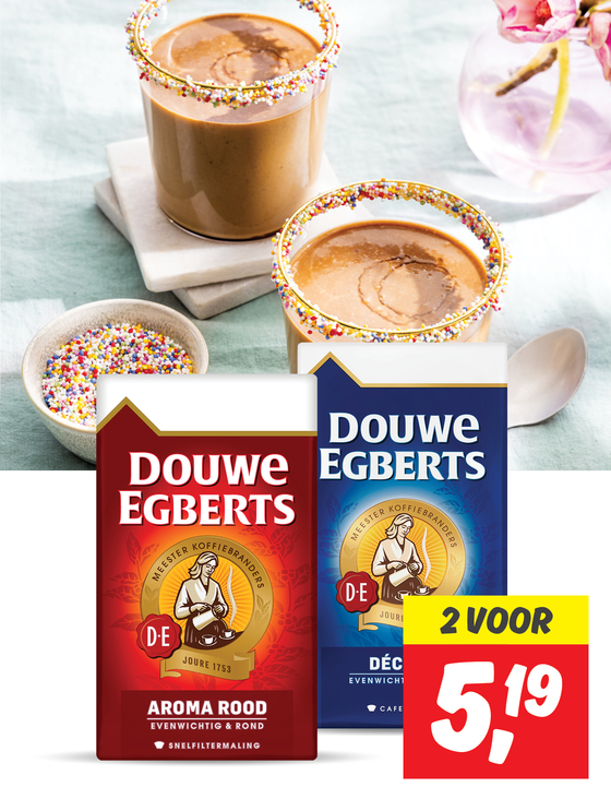 Warme koffiesmoothie met discodip