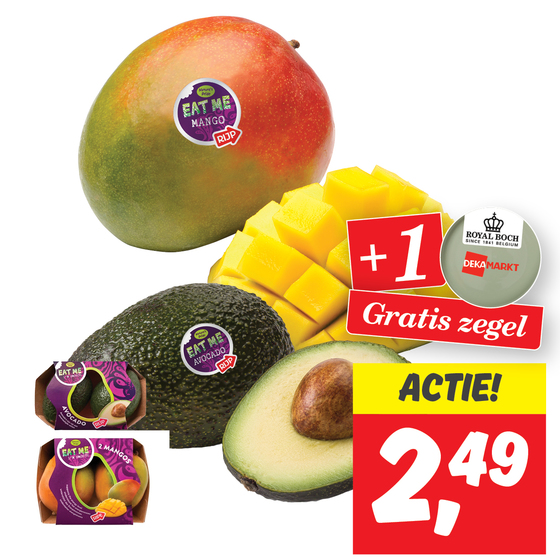 Eetrijpe avocado of mango