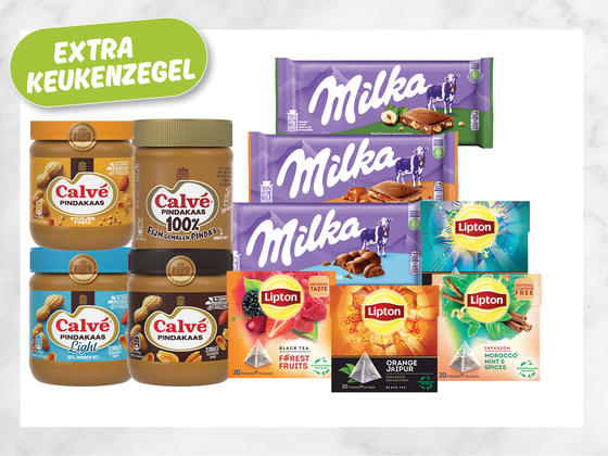 Extra keukenzegels bij actieproducten